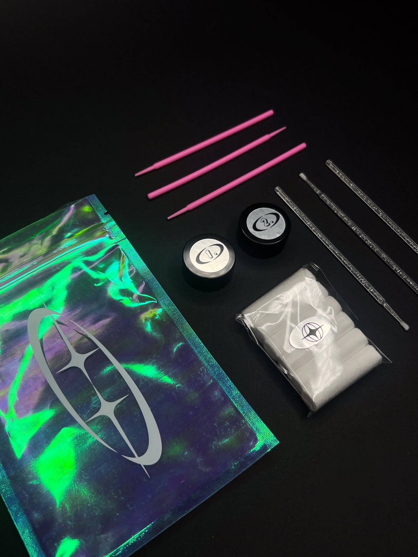 vue de profil du kit de recharge de strass dentaire pose ton diams