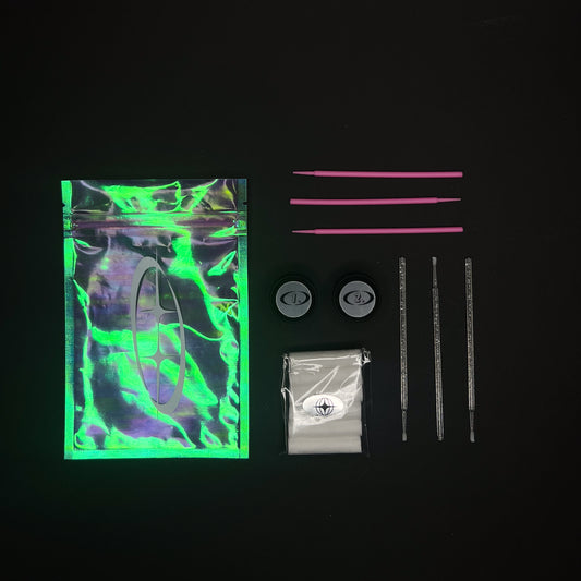 kit couleur irisée, recharge consommable pose de strass dentaire